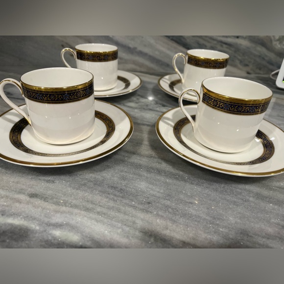 Vintage Royal doulton Harlow demi cups and saucer set - Picture 1 of 4